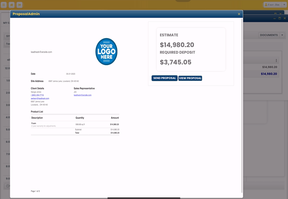 LeadTrack and ArcSite