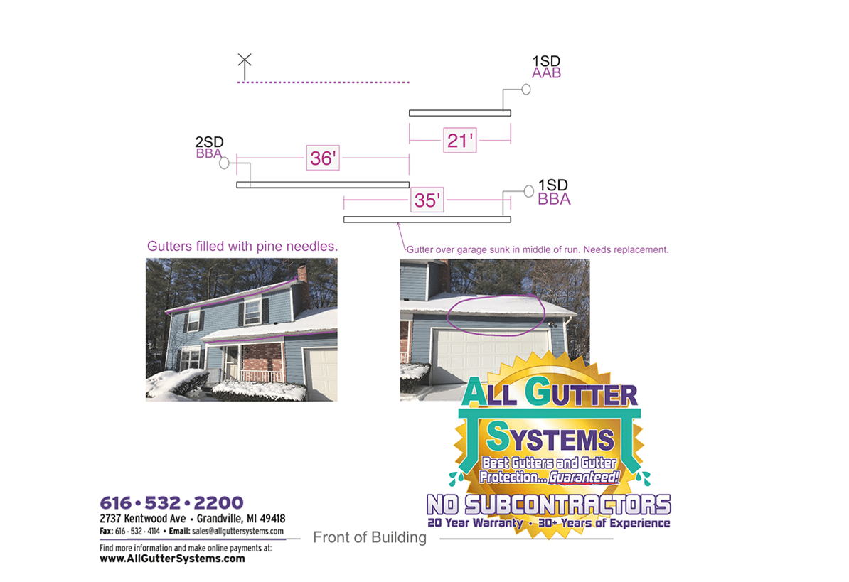 Beautifully drawn and branded customer proposal made using ArcSite's mobile CAD app